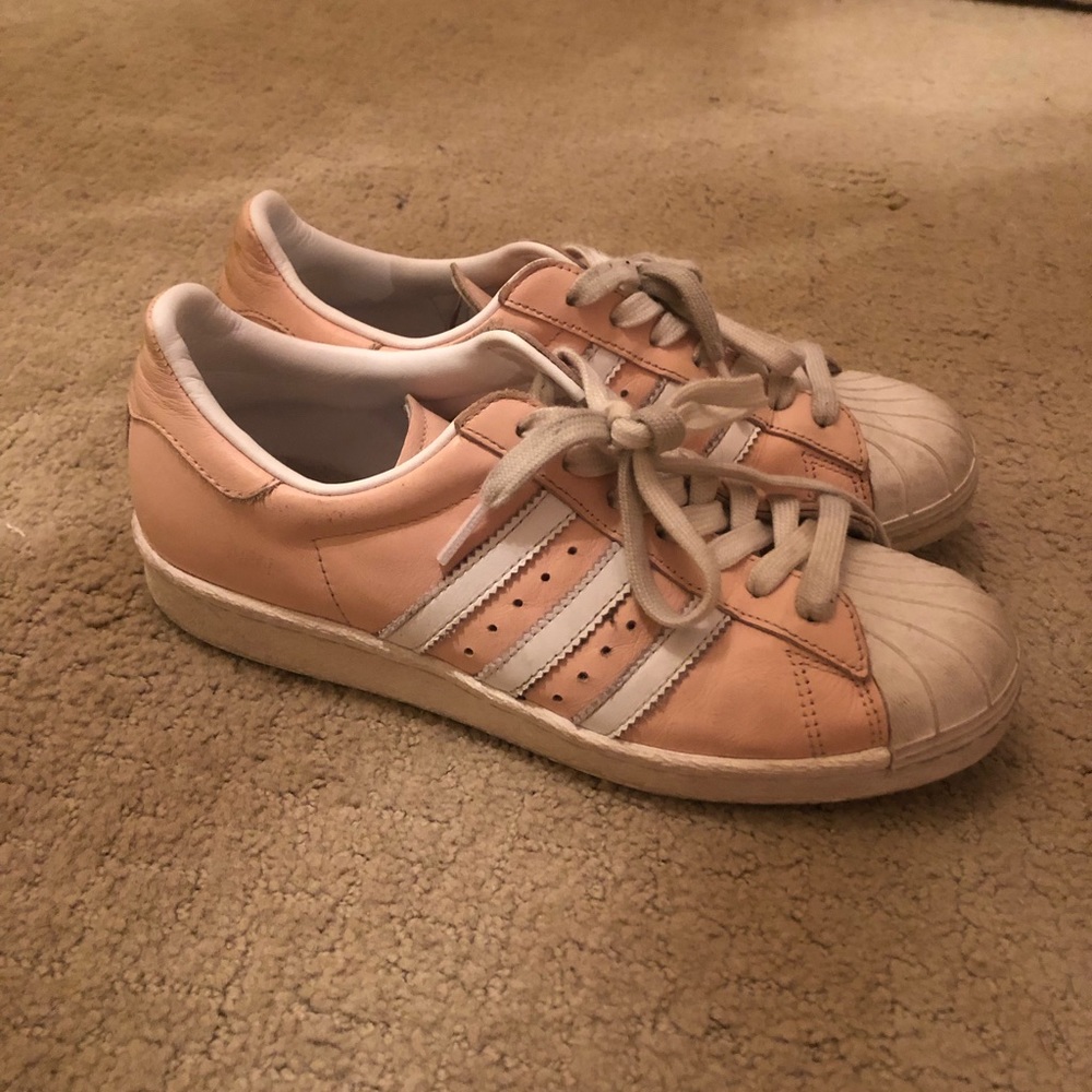 Custom Pink Adidas Superstars